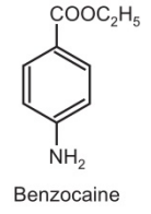 Benzocaine structure
